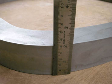 50-mm SS plate cutting